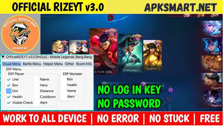 Rizeyt Mod APP Apk for Mobile legends 2022